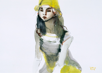 Christine, 2003, Aquarell, 