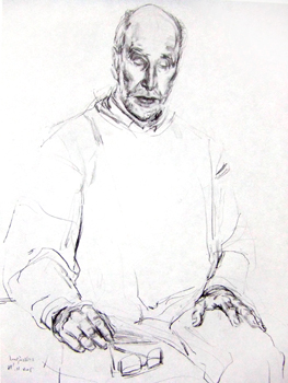 Bildnis Karl- Heinz Meißner, 2001, Blei, 