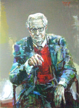 Dr. Hans Jochen Vogel, 2012, Acryl/ Lwd, 